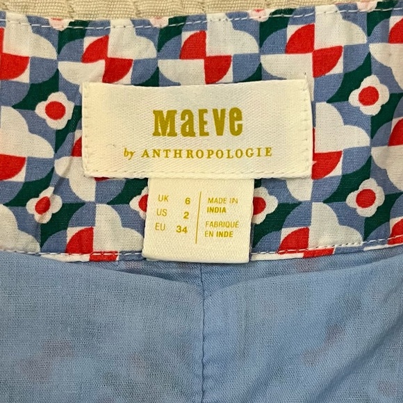 Anthropologie Maeve Pleated‎ Mini Skirt size 2 - Picture 8 of 11